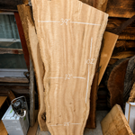 Curly Maple Live Edge kiln dried Slab – 102” x 39” x 2”