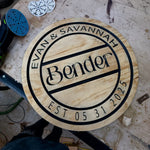 CUSTOM CNC WEDDING SIGN