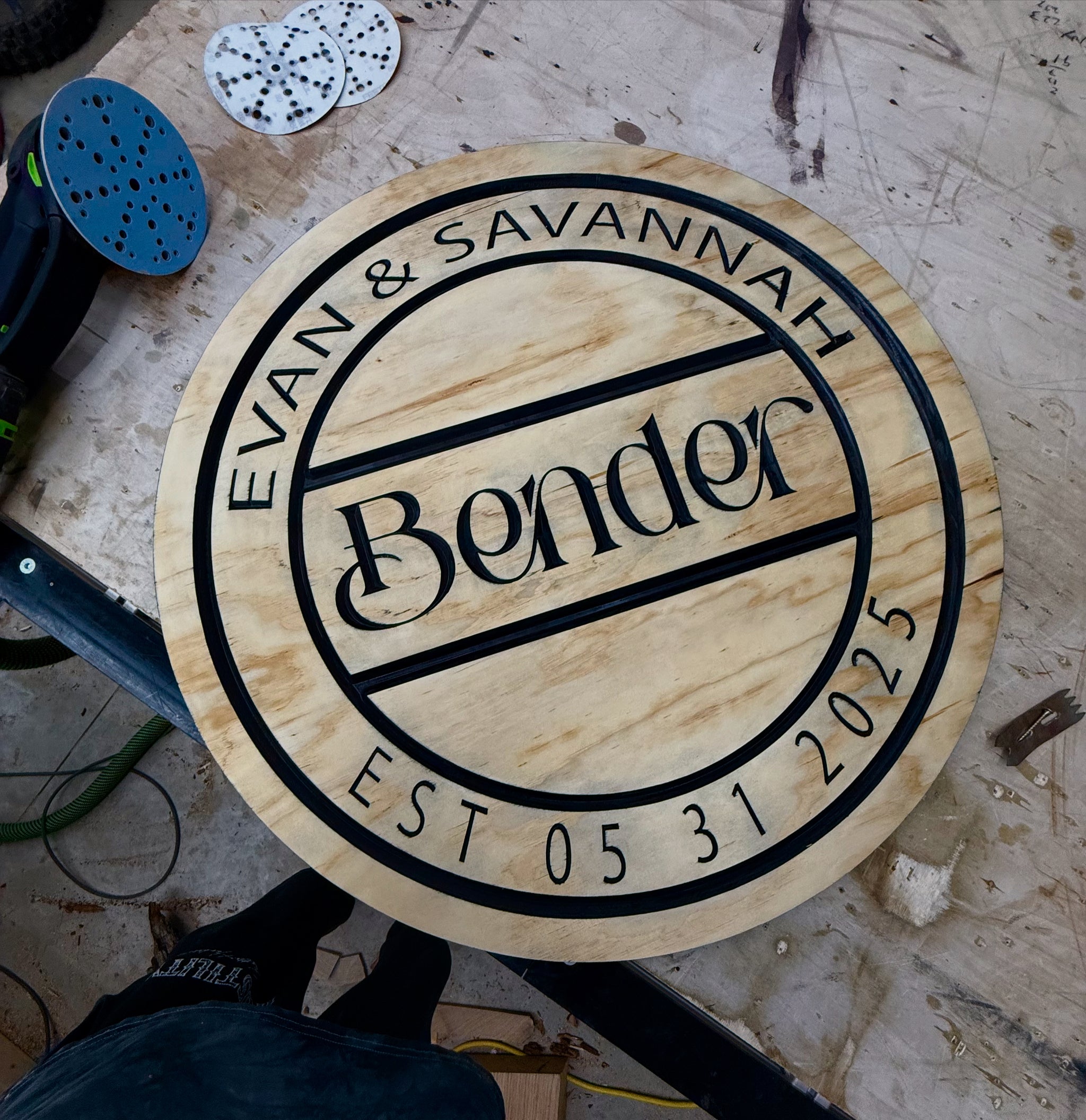 CUSTOM CNC WEDDING SIGN