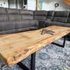 CUSTOM TABLE WITH EPOXY LOGO