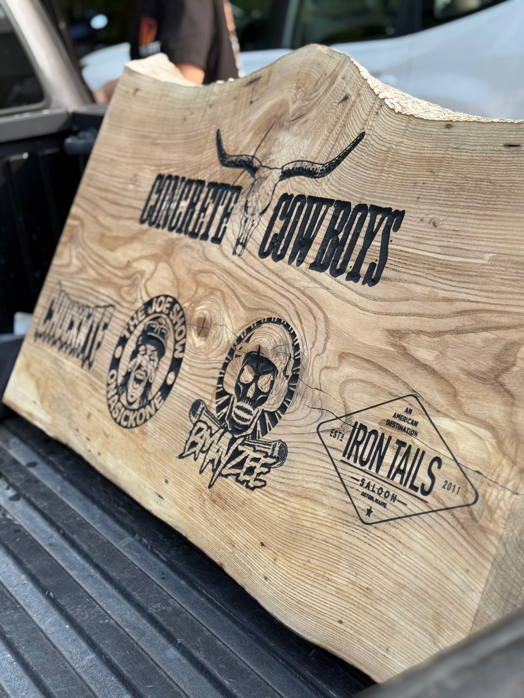CUSTOM CNC "CONCRETE COWBOYS" SIGN