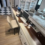 WHITE EPOXY MEDICAL OFFICE COUNTER
