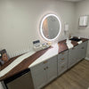 WHITE STRIPE EPOXY MEDICAL OFFICE COUNTER
